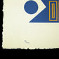 MUSTARD & NAVY ARROW LETTERPRESS