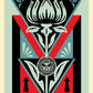 OBEY DECO FLOWER (BLACK)